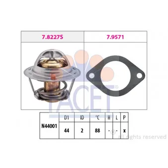 Thermostat d'eau FACET 7.8390