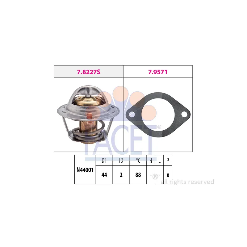 Thermostat d'eau FACET 7.8390