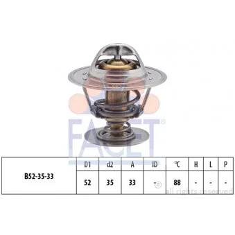 Thermostat d'eau FACET 7.8394S