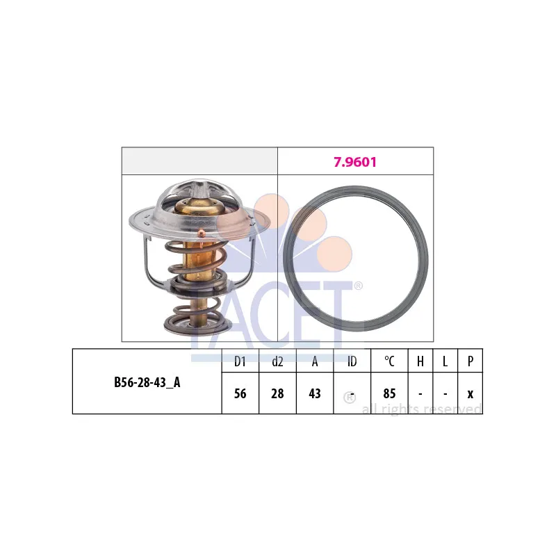Thermostat d'eau FACET 7.8398