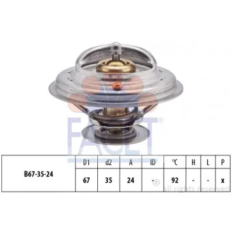 Thermostat d'eau FACET 7.8401S