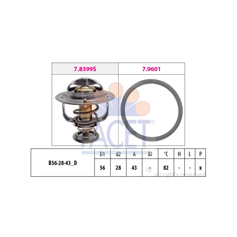 Thermostat d'eau FACET 7.8404