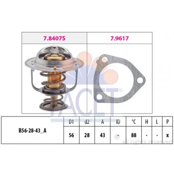 Thermostat d'eau FACET 7.8407