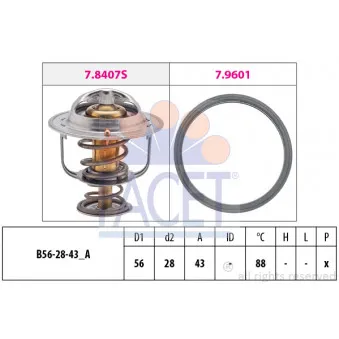 Thermostat d'eau FACET 7.8408