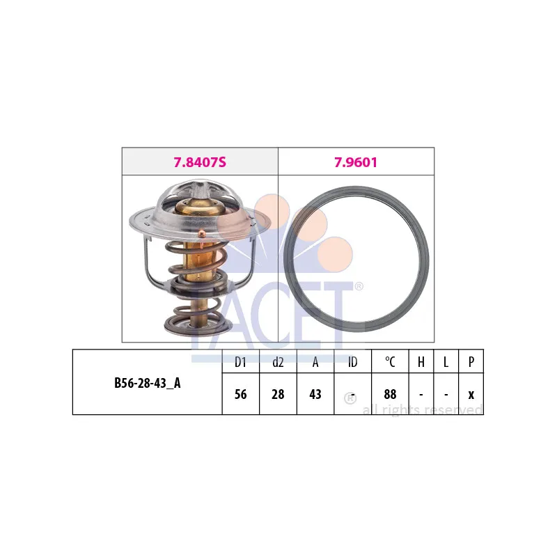 Thermostat d'eau FACET 7.8408