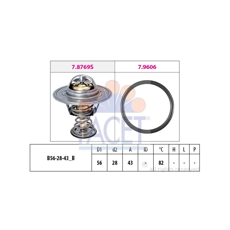 Thermostat d'eau FACET 7.8413