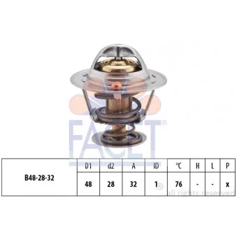Thermostat d'eau FACET 7.8418S