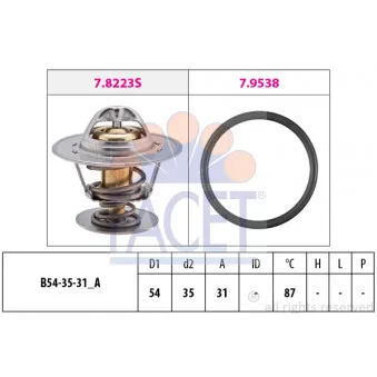 Thermostat d'eau FACET 7.8434