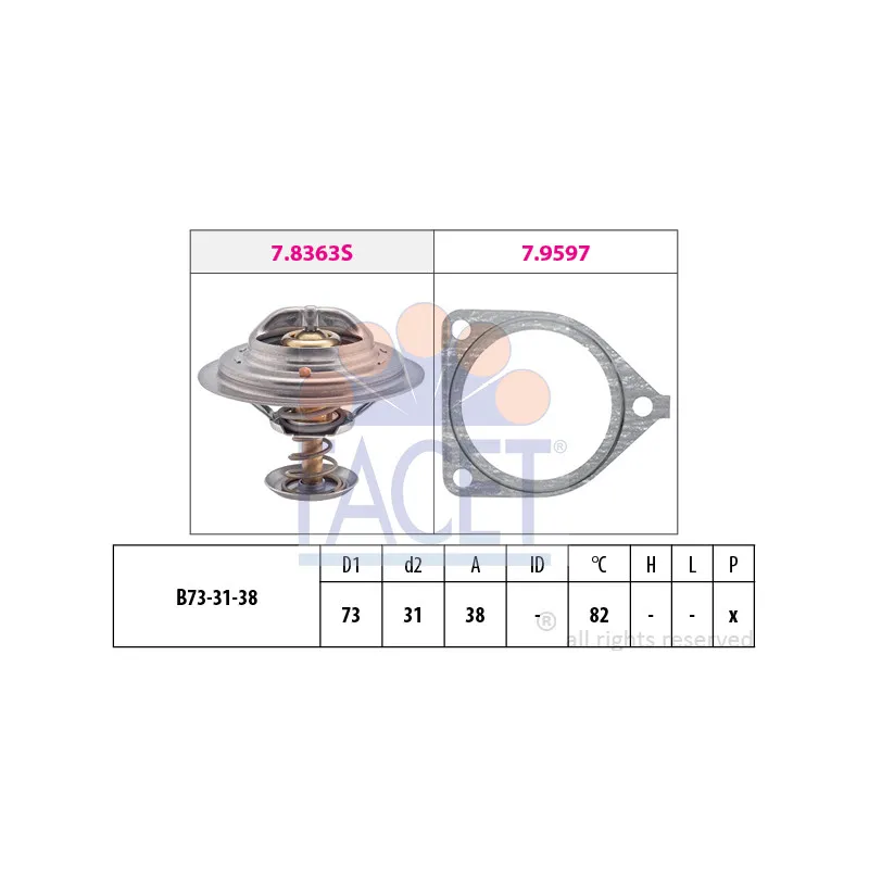 Thermostat d'eau FACET 7.8441