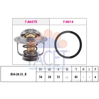 Thermostat d'eau FACET 7.8449