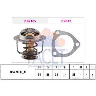 Thermostat d'eau FACET 7.8453