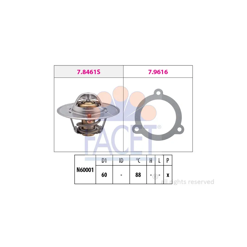Thermostat d'eau FACET 7.8461
