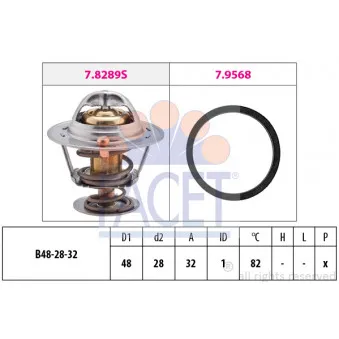 Thermostat d'eau FACET 7.8466
