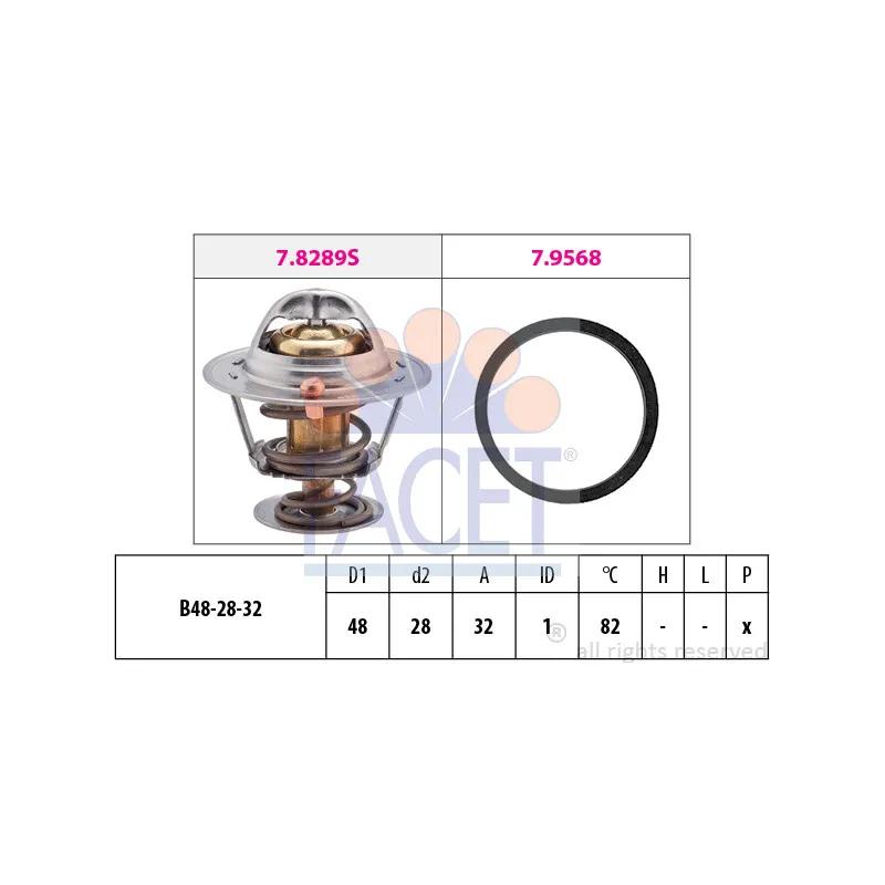 Thermostat d'eau FACET 7.8466