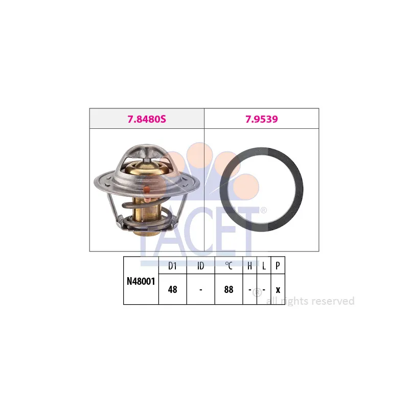 Thermostat d'eau FACET 7.8480