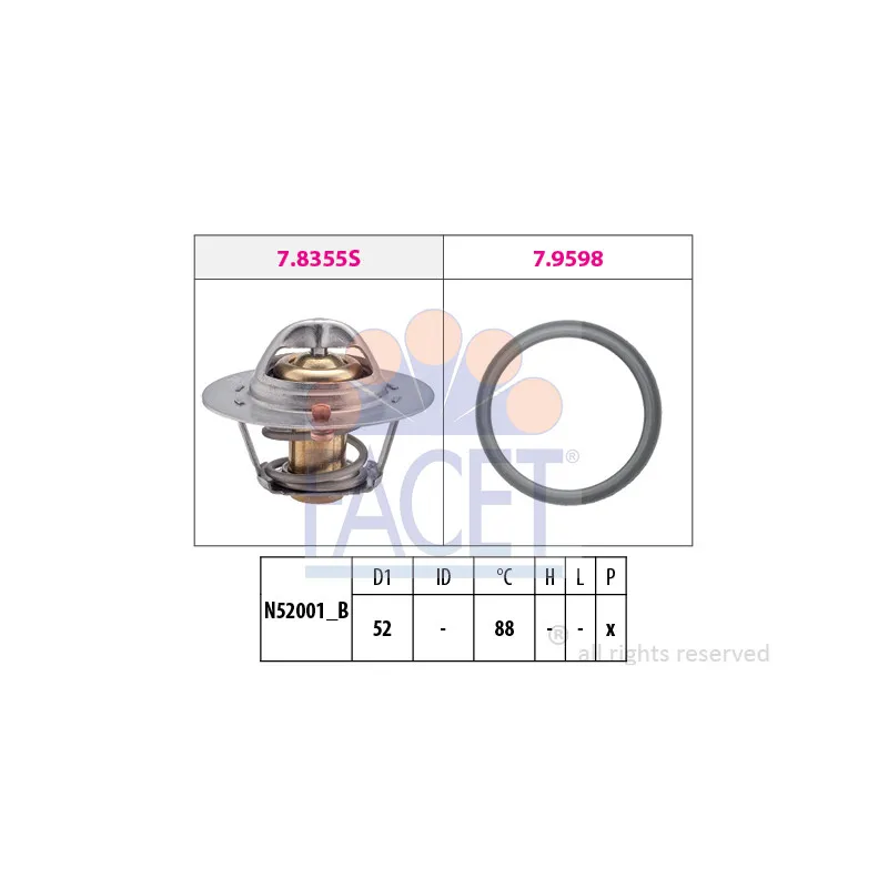 Thermostat d'eau FACET 7.8487