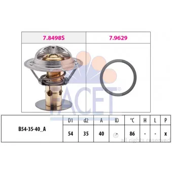 Thermostat d'eau FACET 7.8498