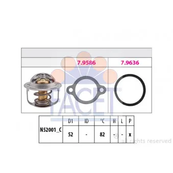 Thermostat d'eau FACET 7.8513