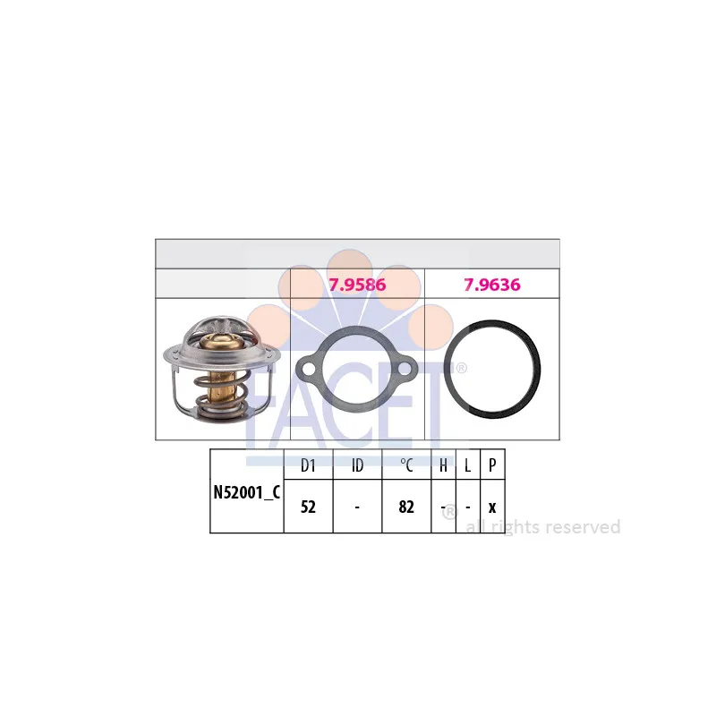 Thermostat d'eau FACET 7.8513