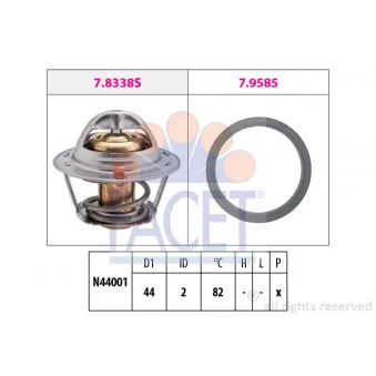 Thermostat d'eau FACET 7.8517