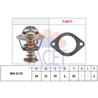 Thermostat d'eau FACET 7.8519