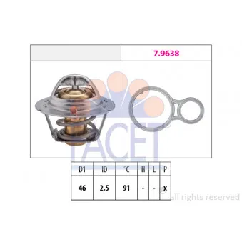 Thermostat d'eau FACET 7.8524