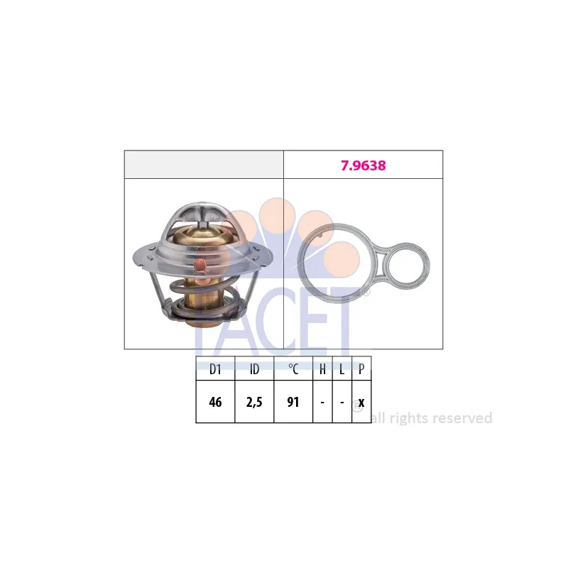 Thermostat d'eau FACET 7.8524