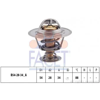 Thermostat d'eau FACET 7.8536S
