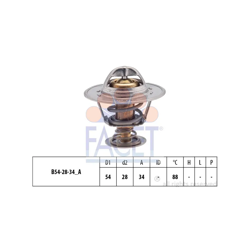 Thermostat d'eau FACET 7.8536S