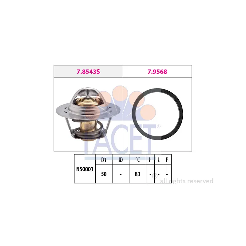 Thermostat d'eau FACET 7.8543