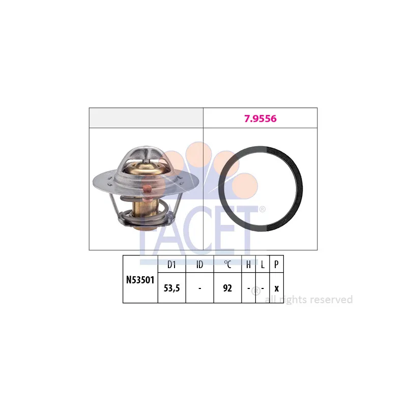Thermostat d'eau FACET 7.8576