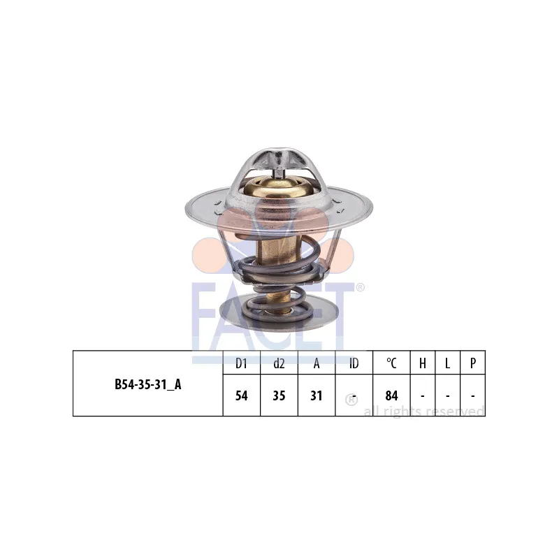 Thermostat d'eau FACET 7.8612S