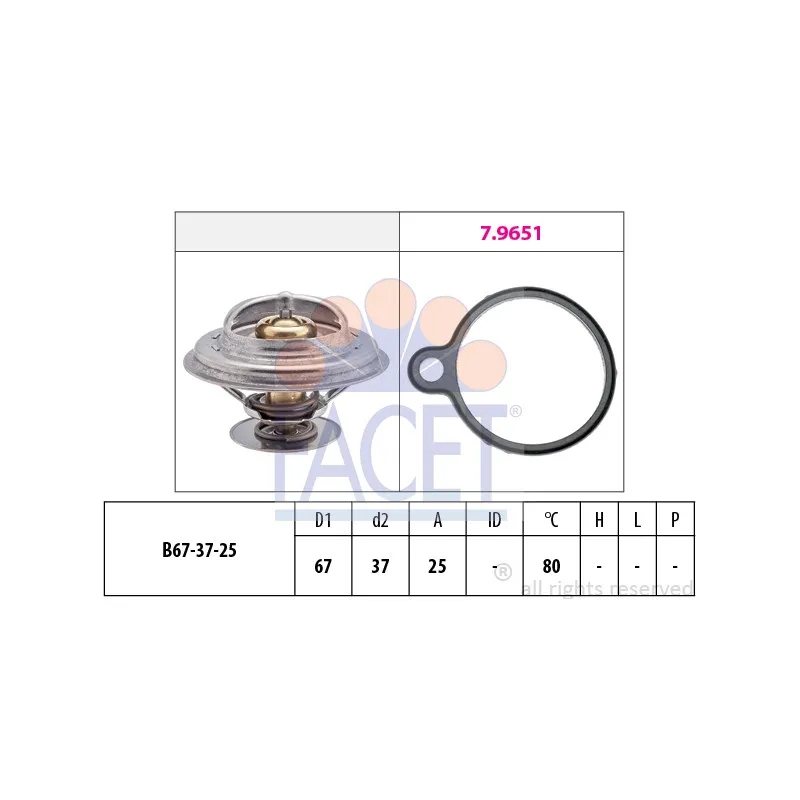 Thermostat d'eau FACET 7.8613