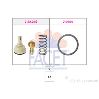 Thermostat d'eau FACET 7.8620