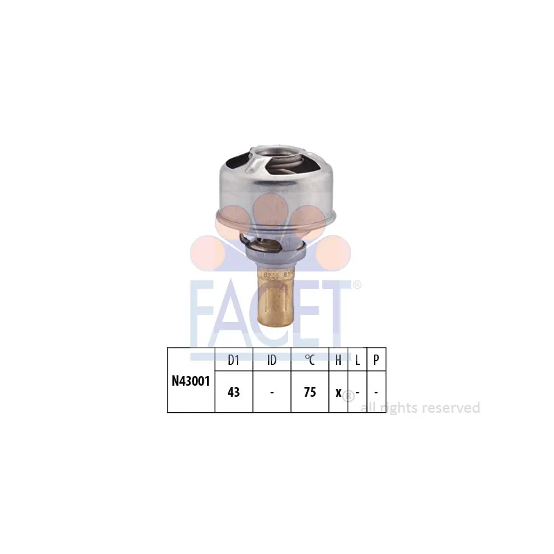 Thermostat d'eau FACET 7.8628