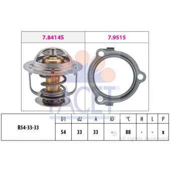 Thermostat d'eau FACET 7.8633
