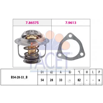 Thermostat d'eau FACET 7.8637