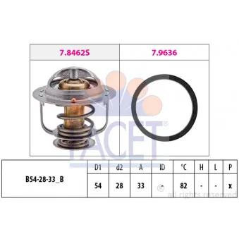 Thermostat d'eau FACET 7.8645