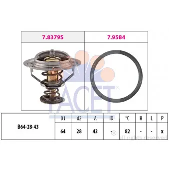 Thermostat d'eau FACET 7.8649