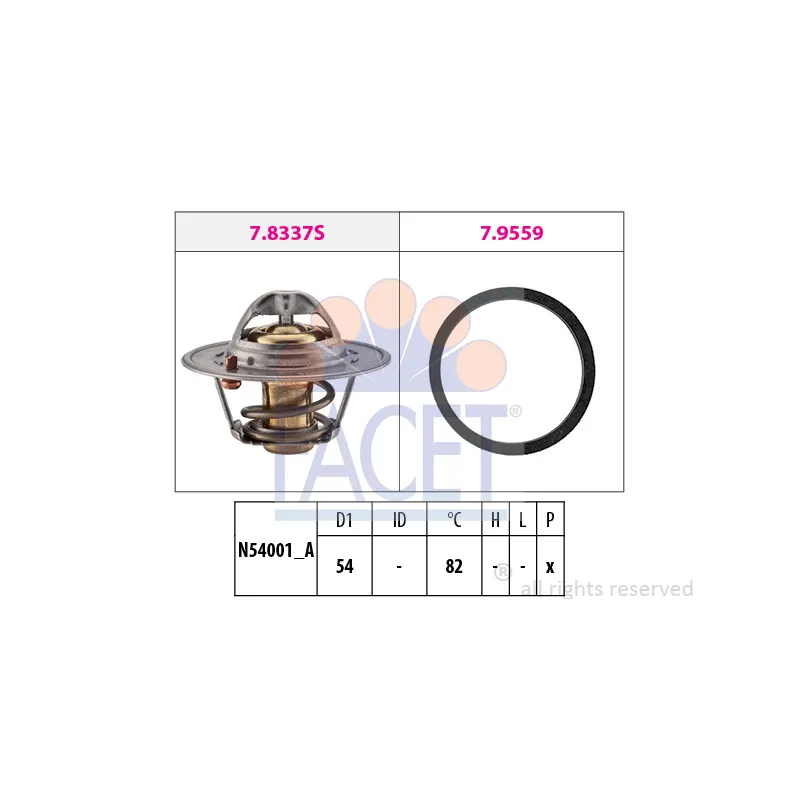 Thermostat d'eau FACET 7.8667
