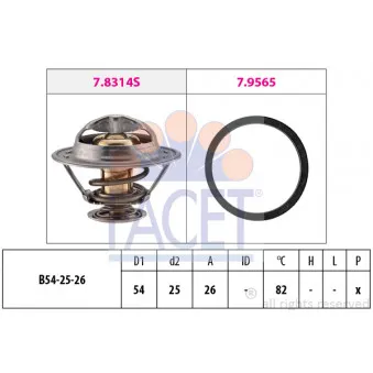 Thermostat d'eau FACET 7.8677