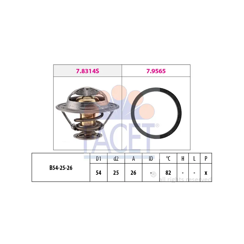 Thermostat d'eau FACET 7.8677
