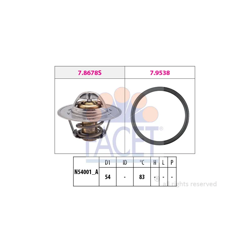 Thermostat d'eau FACET 7.8678