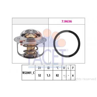 Thermostat d'eau FACET 7.8679
