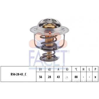 Thermostat d'eau FACET 7.8687S