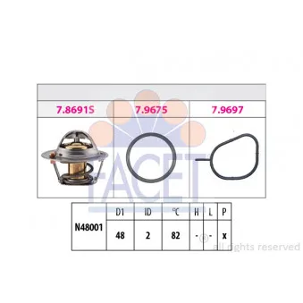 Thermostat d'eau FACET 7.8692