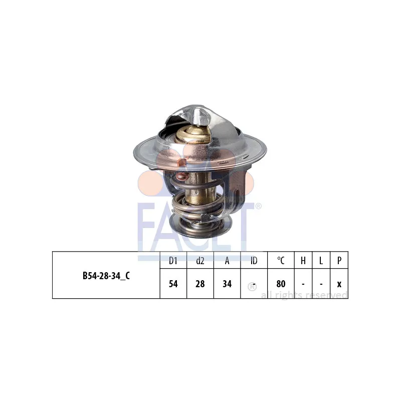 Thermostat d'eau FACET 7.8694S