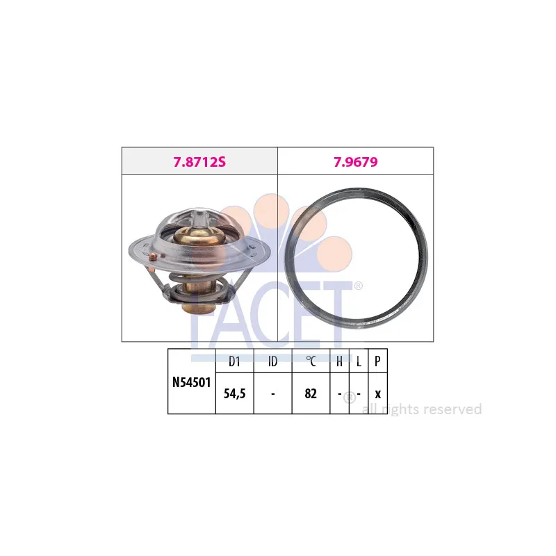 Thermostat d'eau FACET 7.8712