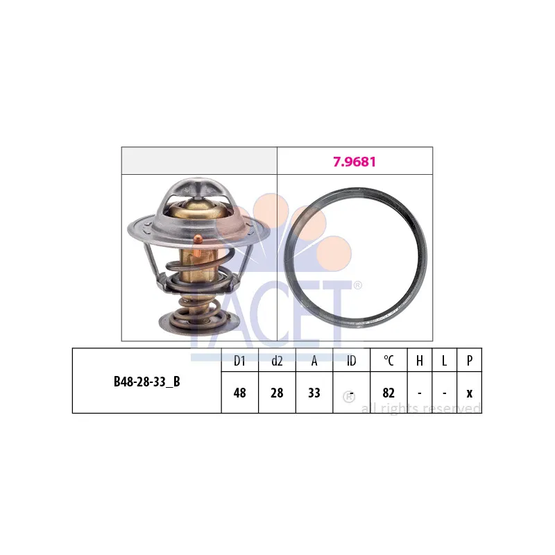 Thermostat d'eau FACET 7.8724