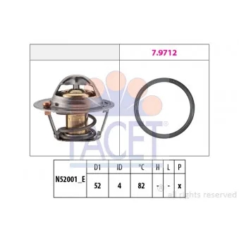 Thermostat d'eau FACET 7.8725